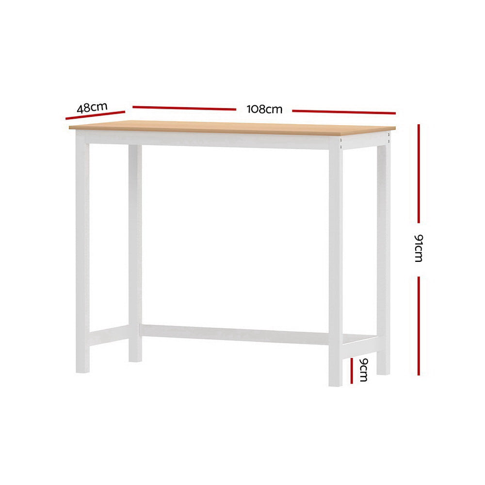 Artiss Ari Bar Table 108CM Rectangular-1