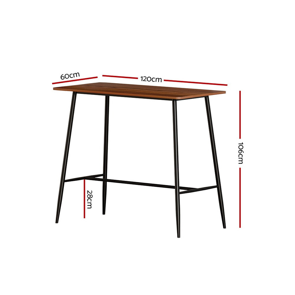 Artiss Halle Bar Table 120CM Rectangular-1