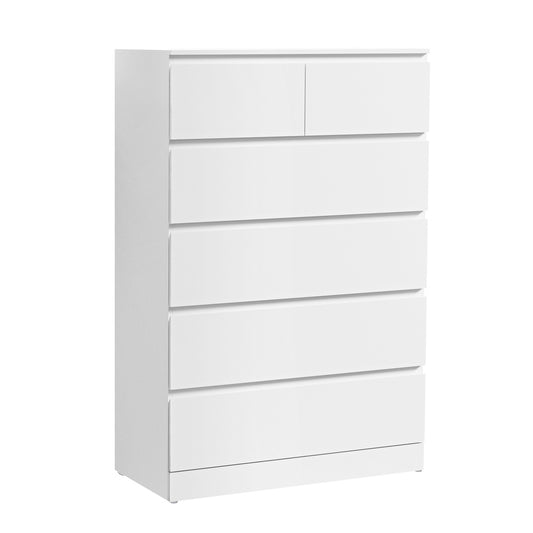 Artiss 6 Chest of Drawers - PEPE White-0