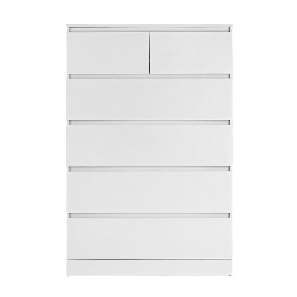 Artiss 6 Chest of Drawers - PEPE White-2