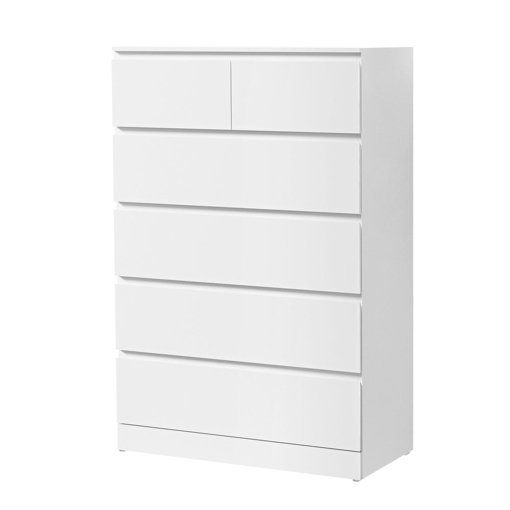 Artiss 6 Chest of Drawers - PEPE White-3