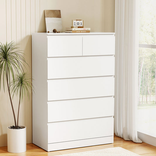 Artiss 6 Chest of Drawers - PEPE White-0