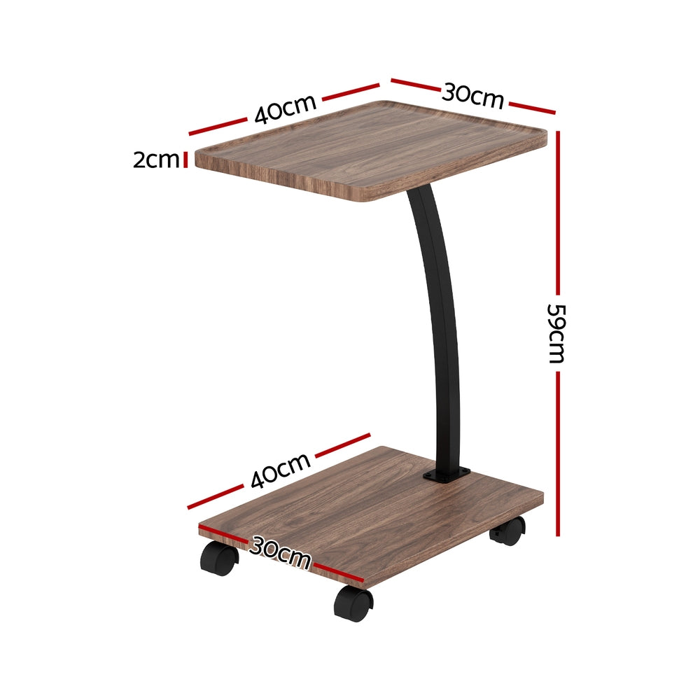 Artiss Coffee Table C Shaped-1