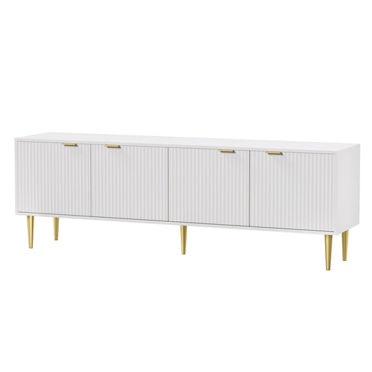 Artiss TV Cabinet Entertainment Unit Stand Storage 180CM White-0