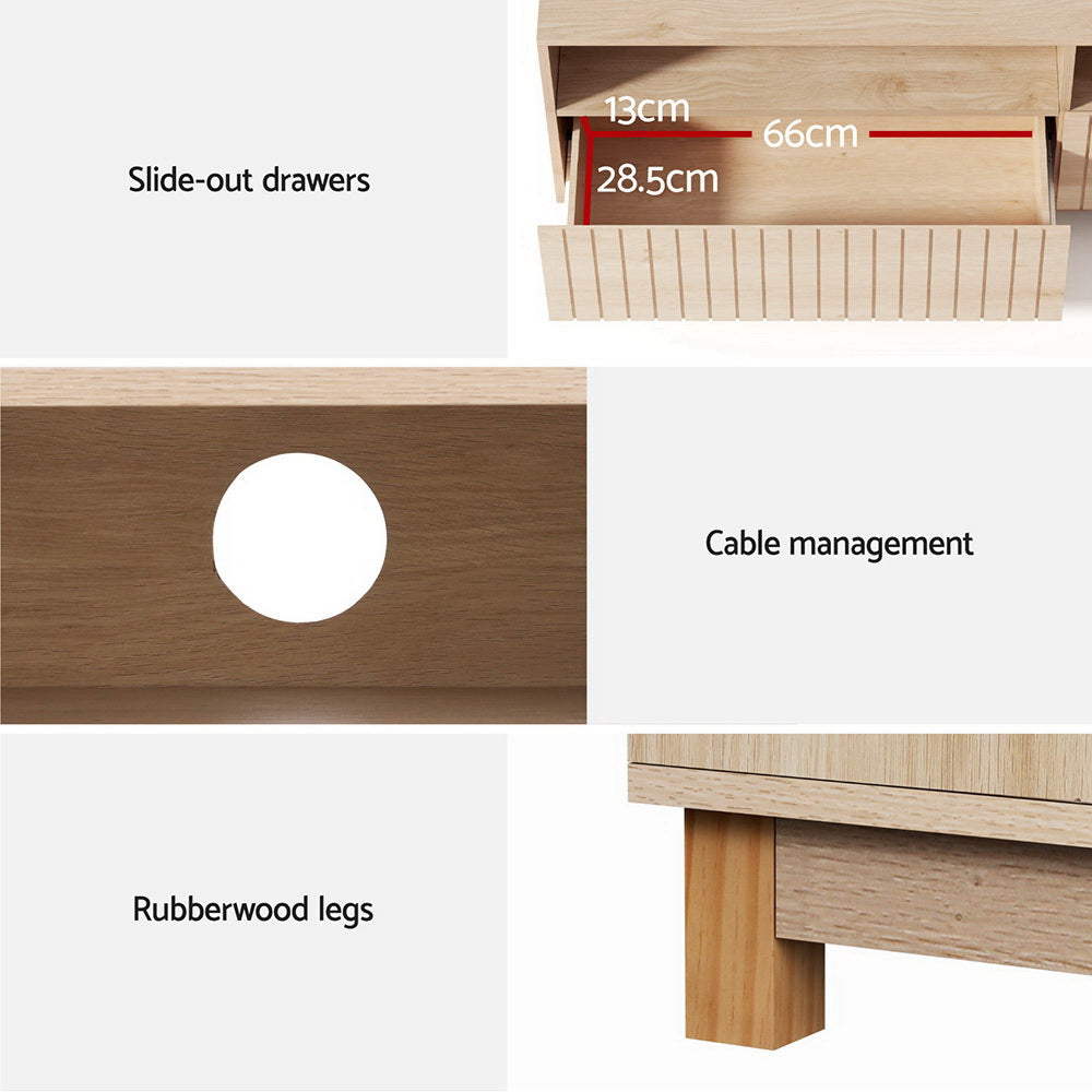 Artiss TV Cabinet Entertainment Unit Stand 150CM-4