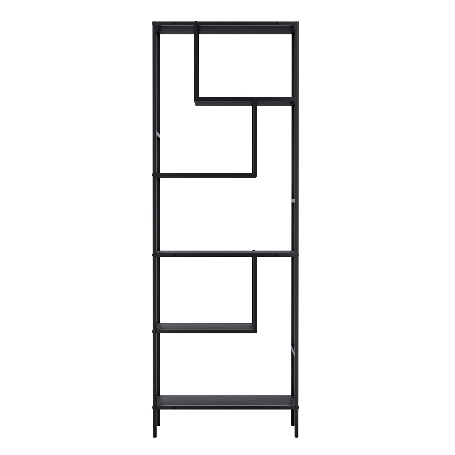 Artiss Bookshelf 5 Tiers RHYS Black-4