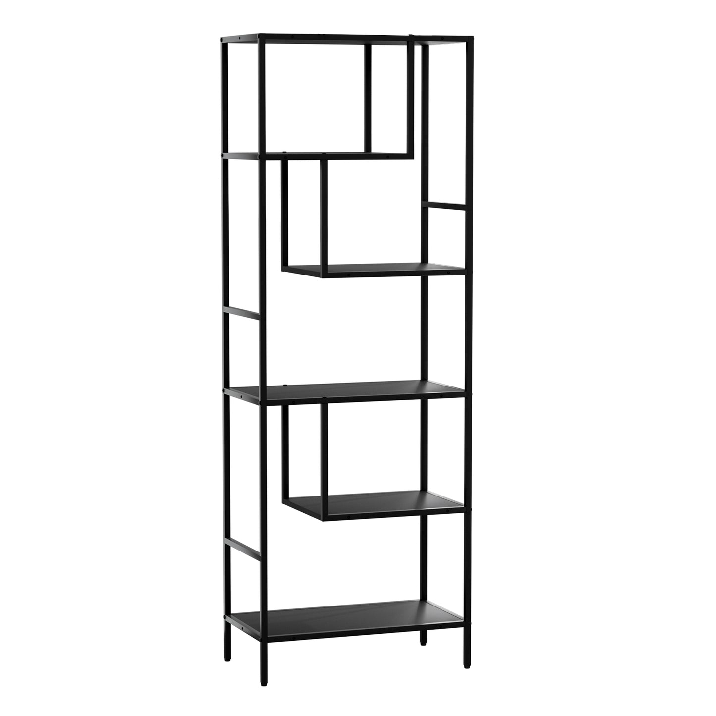 Artiss Bookshelf 5 Tiers RHYS Black-5