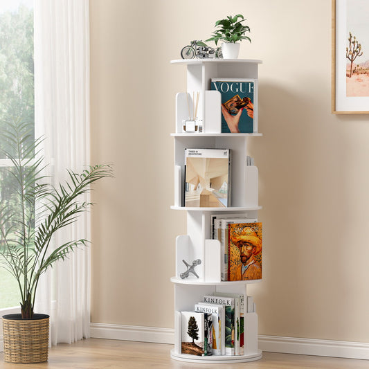 Artiss Bookshelf 4 Tiers EDIE White-0