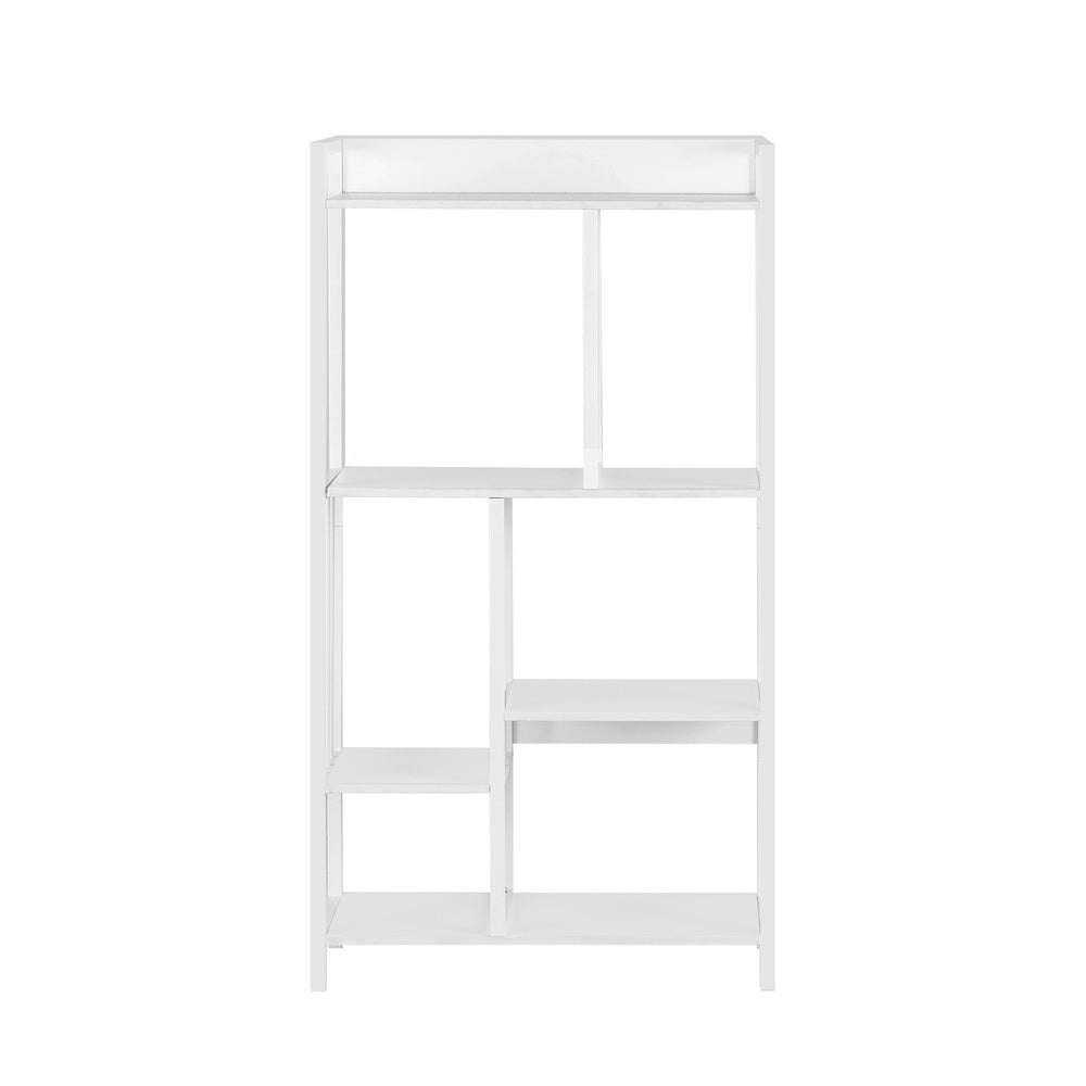 Artiss Bookshelf Display Shelves 5 Tiers 120cm White-2