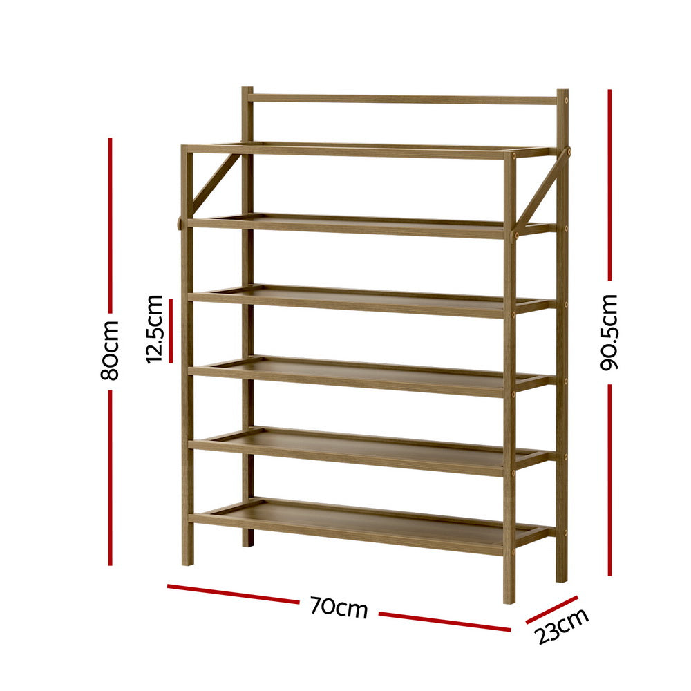 Artiss Shoe Rack 6-tier 18 Pairs Foldable-1