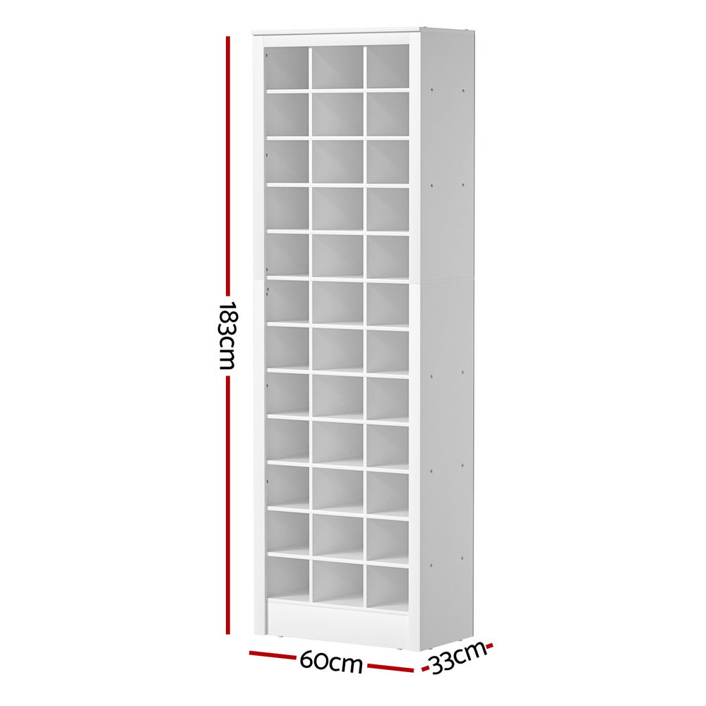 Artiss Shoe Rack 12-tier 36 Pairs Storage White-1