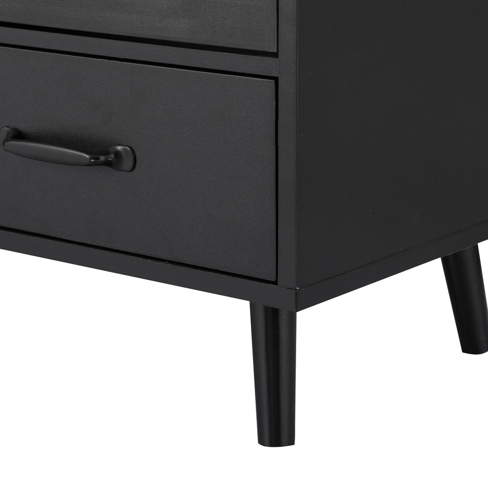 Artiss Buffet Sideboard Double Doors - Black-3