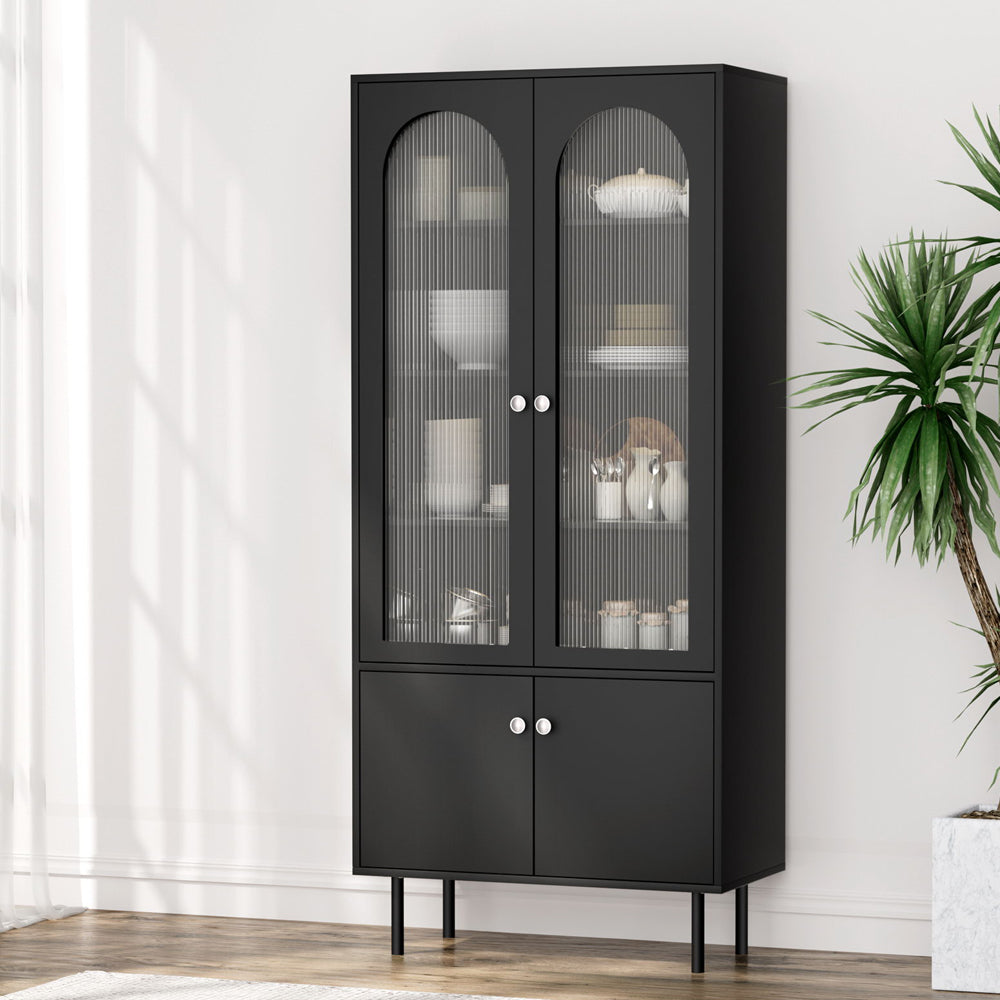 Artiss Buffet Sideboard Cupboard Cabinet Black-4