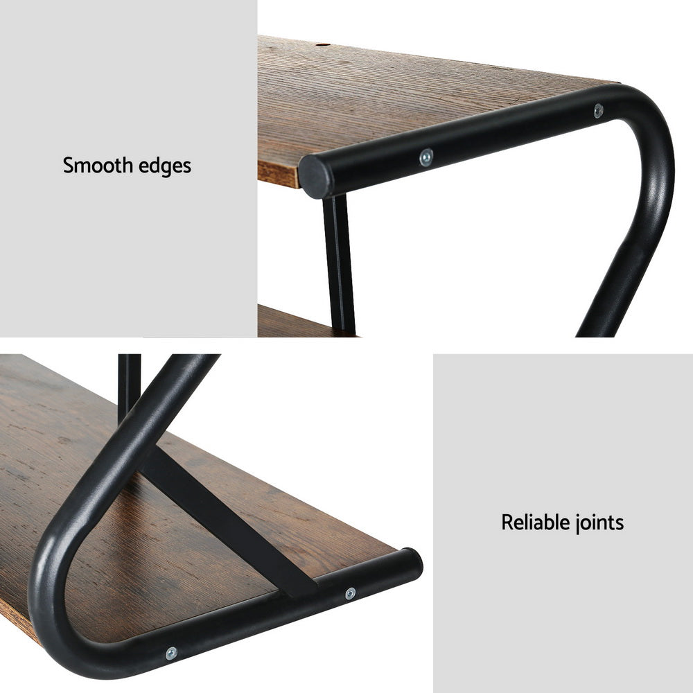 Artiss Shoe Rack Cabinet Shoe Storage Stand 3 Tiers Black-5