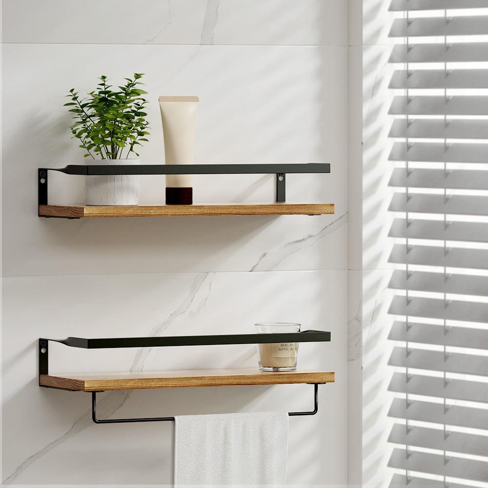 Artiss Floating Wall Shelf Set of 2-7