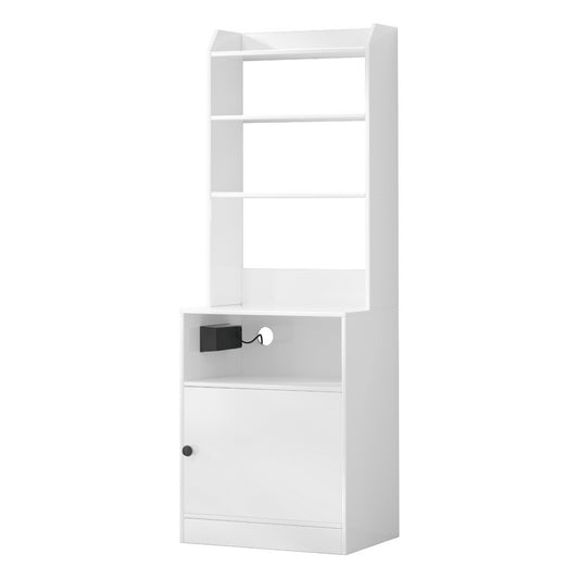 Artiss Bedside Table Nightstand Charging Station-0