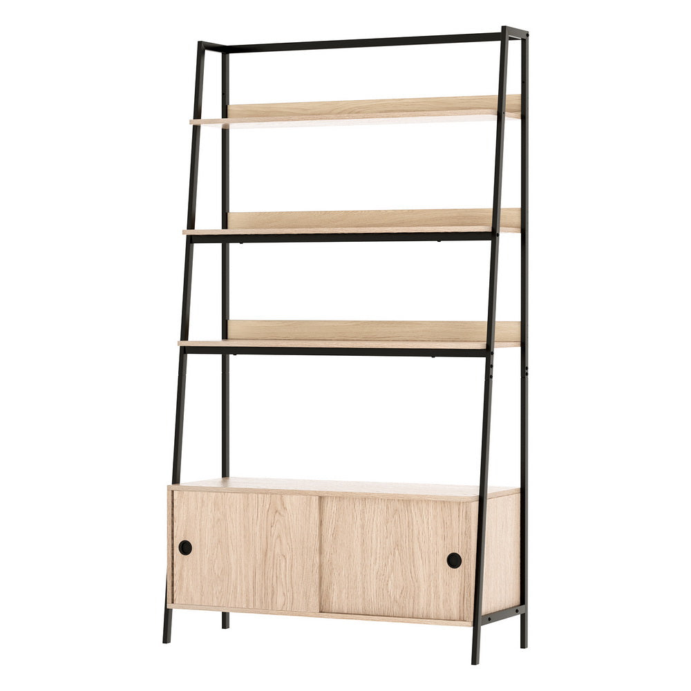 Artiss Bookshelf 5 Tier Cube Cabinet MIRA Oak-0