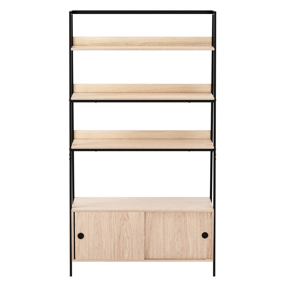 Artiss Bookshelf 5 Tier Cube Cabinet MIRA Oak-2