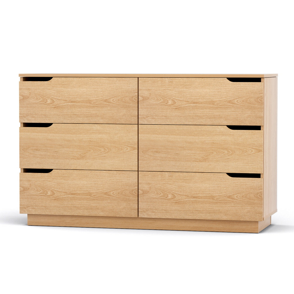 Artiss 6 Chest of Drawers Dresser Table Pine-7
