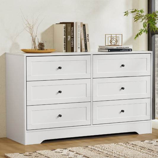 Artiss 6 Chest of Drawers - LEIF White-0