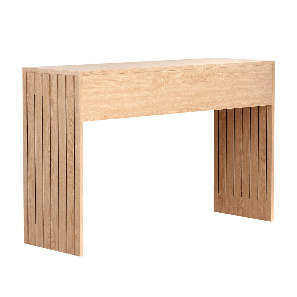 Artiss Console Table Hallway Fluted 120CM Pine-0