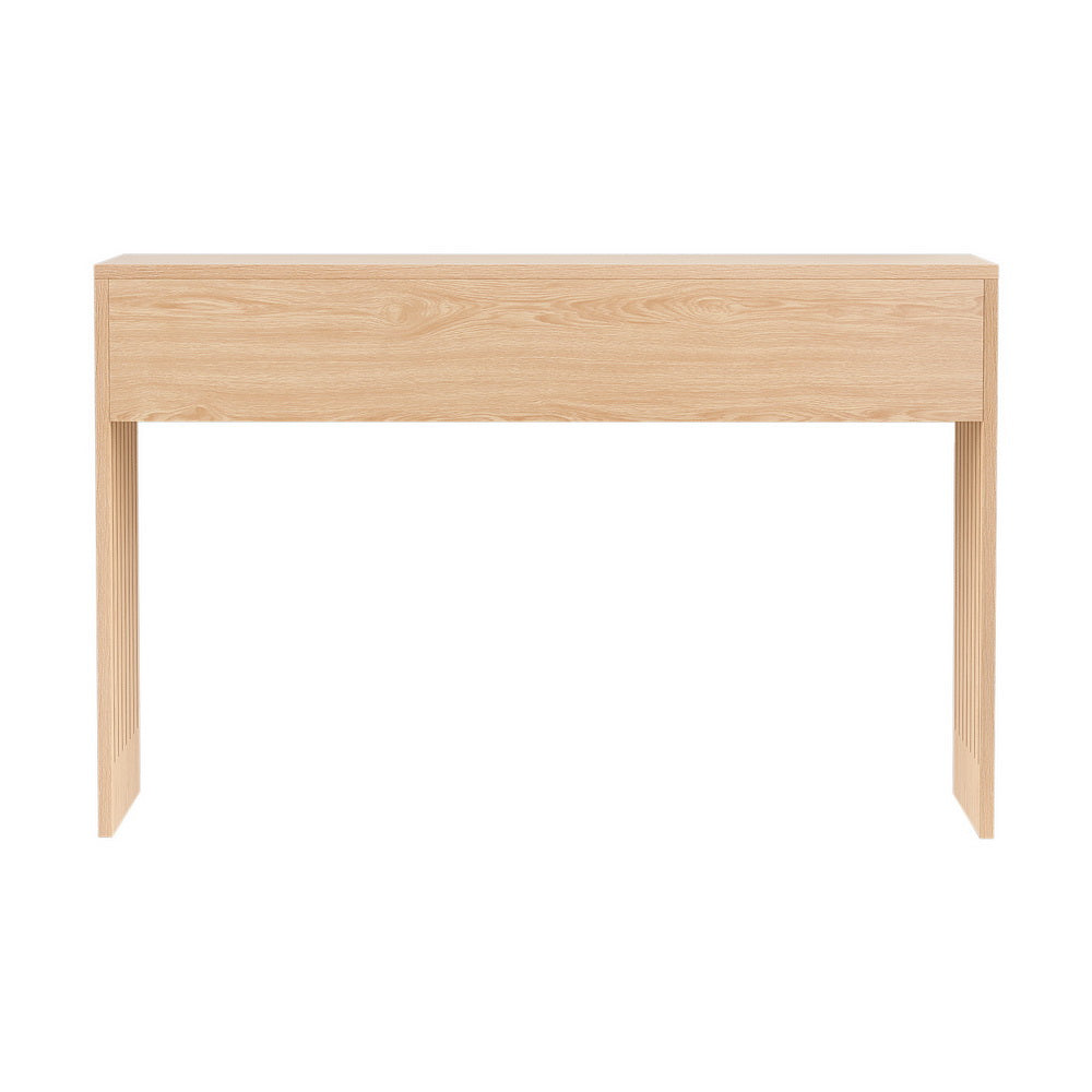 Artiss Console Table Hallway Fluted 120CM Pine-3