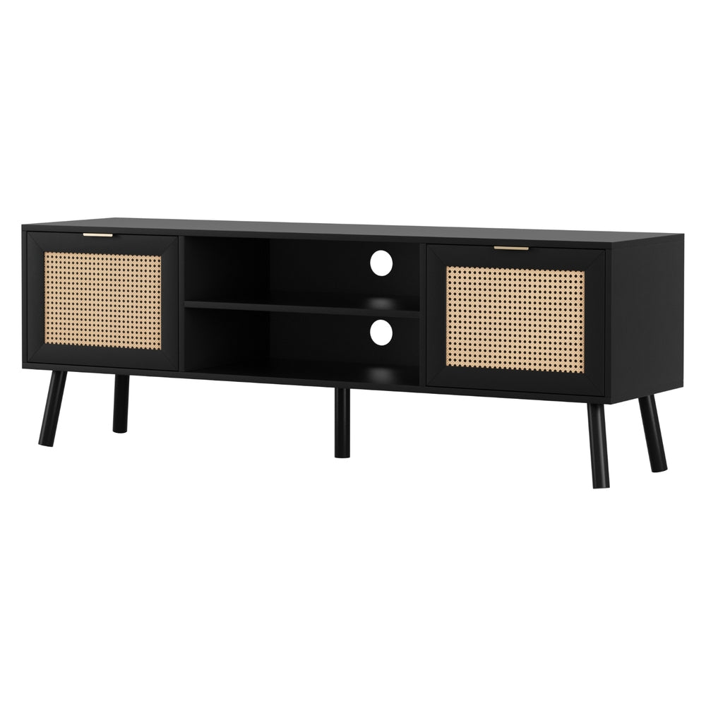 Artiss TV Unit 150cm Storage Cabinet Black-0