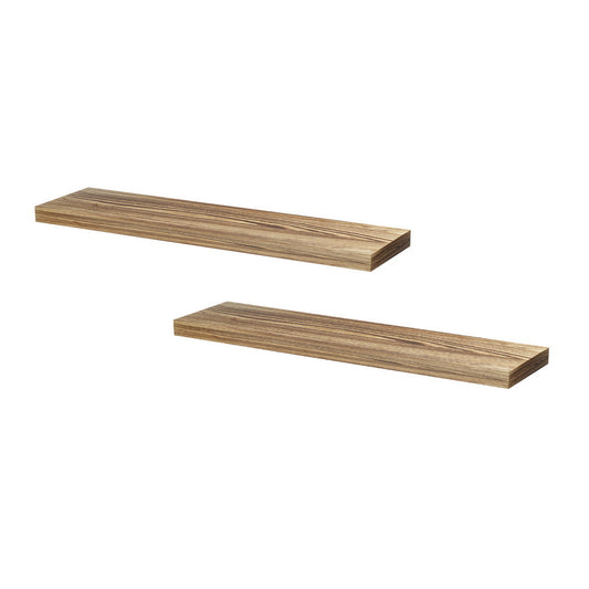 Artiss Floating Wall Shelf Set of 2 Wood 90CM-0