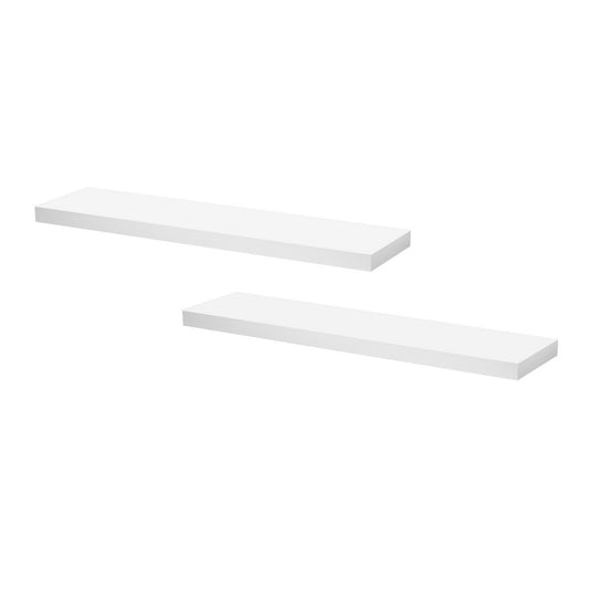 Artiss Floating Wall Shelf Set of 2 White 90CM-0