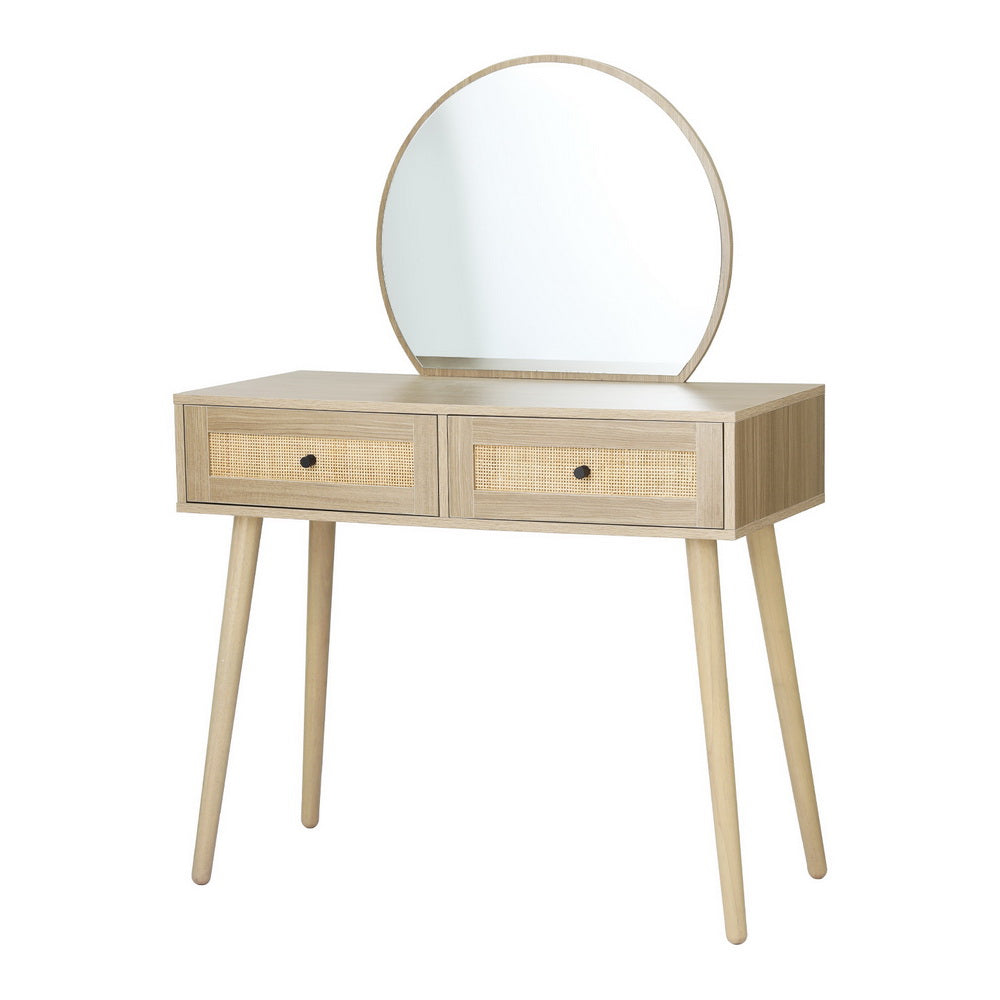 Artiss Dressing Table Set Rattan Frances-0