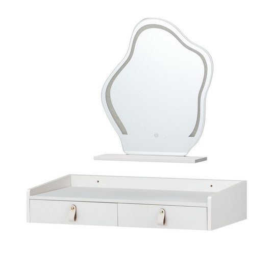 Artiss Dressing Table Floating LED White Daphne-0