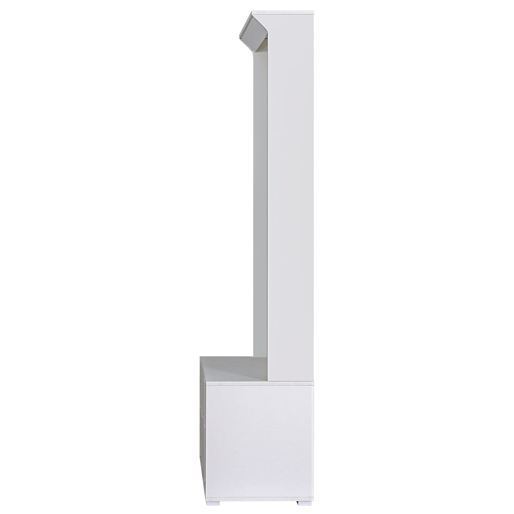 Artiss Shoe Rack Cabinet Hall Tree Coat Rack 180CM White-2