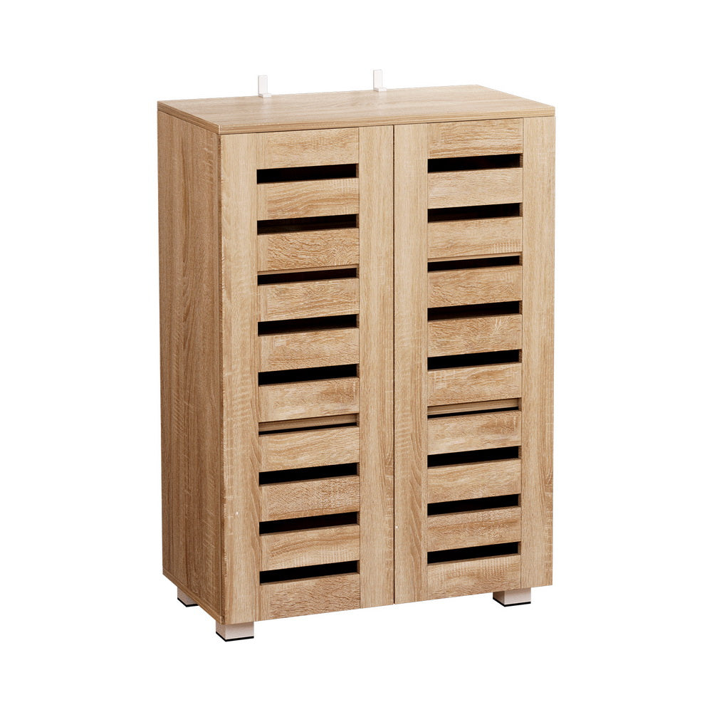 Artiss Shoe Rack Cabinet 20 Pairs 5-tier Wood Alster-0