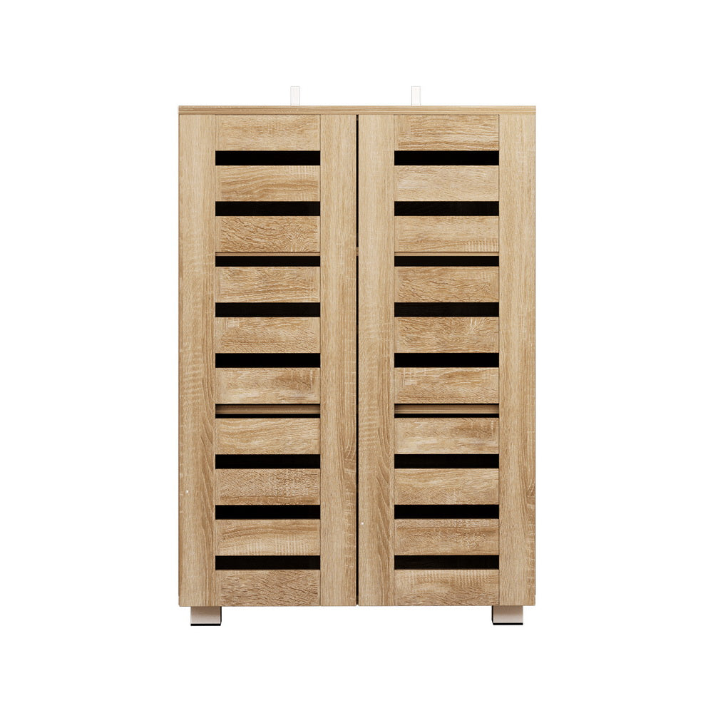 Artiss Shoe Rack Cabinet 20 Pairs 5-tier Wood Alster-2