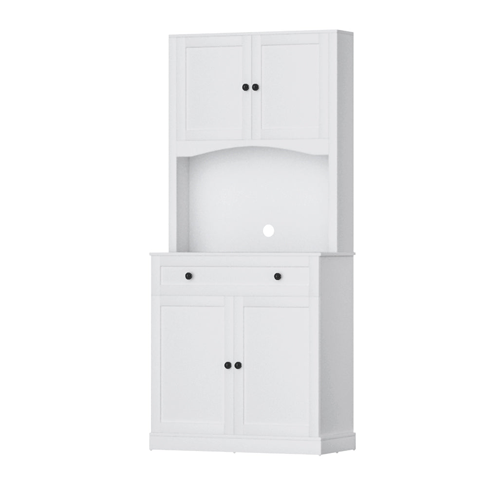 Artiss Buffet Sideboard Cabinet Cupboard Pantry Storage Shelves Hutch White-0