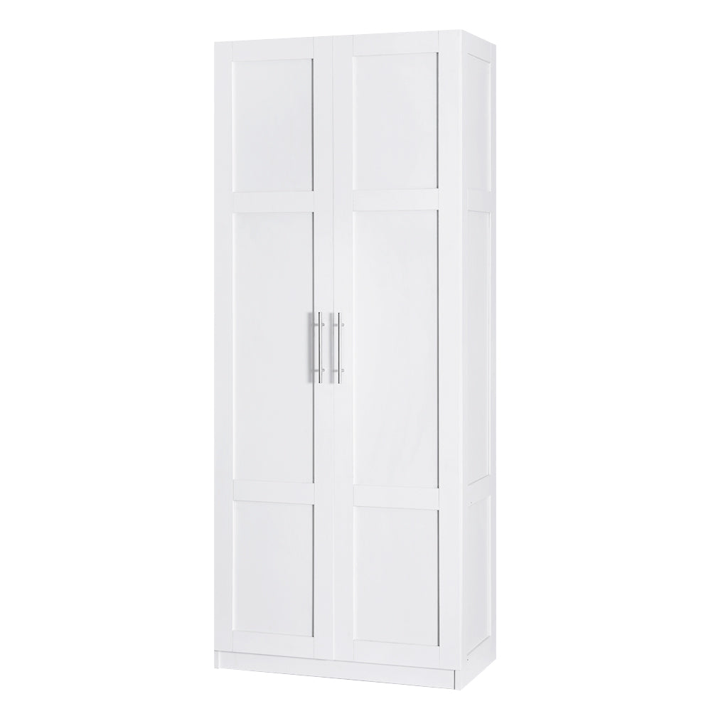 Artiss 2 Door Buffet Sideboard Cupboard Cabinet Pantry White-2