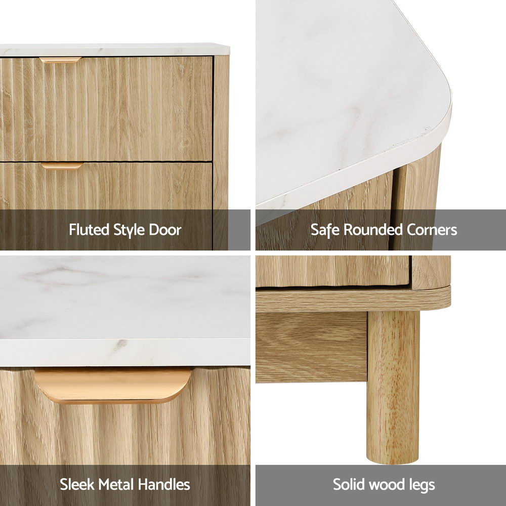 Artiss 6 Chest of Drawers Dresser Table Pine-6