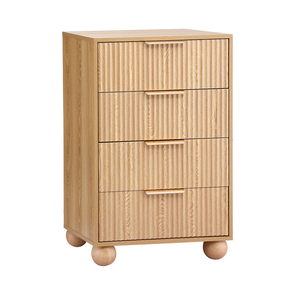 Artiss 4 Chest of Drawers Dresser Tallboy Pine-2