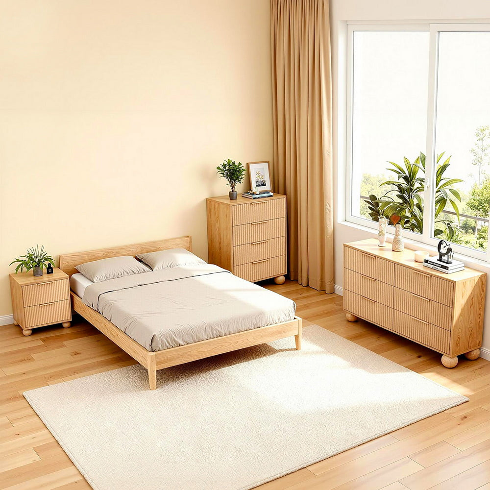 Artiss 6 Chest of Drawers Dresser Tallboy Pine-5