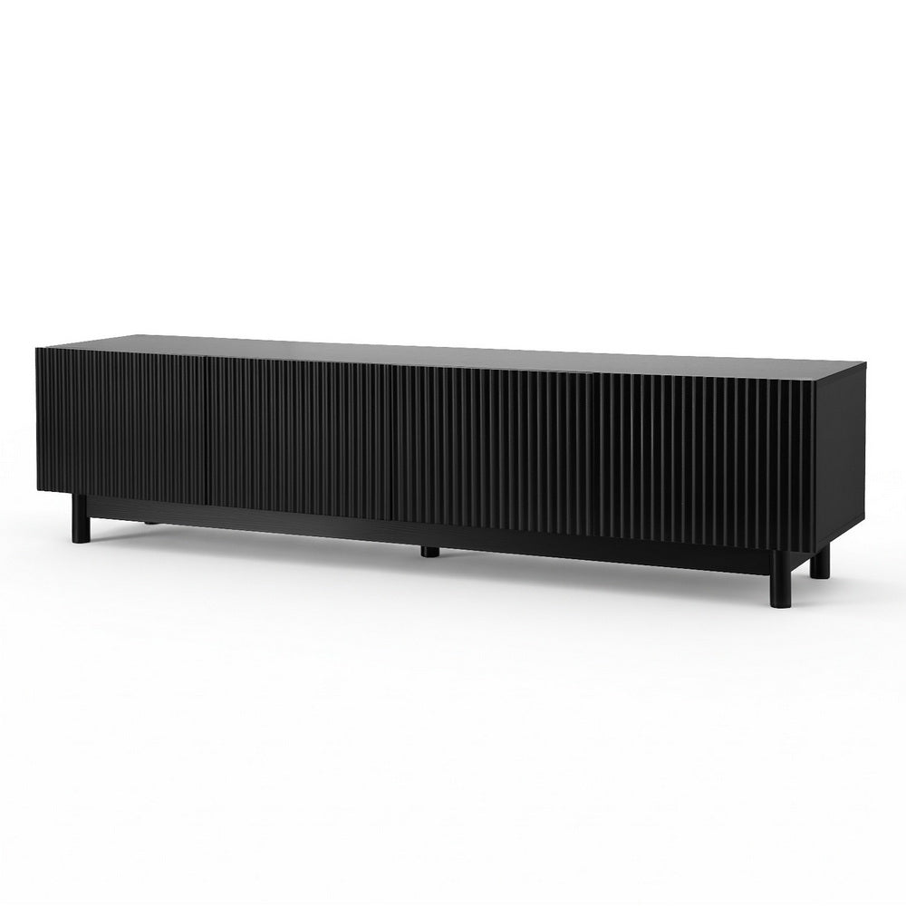Artiss TV Unit Entertainment Unit Storage Cabinet 180cm Black-7