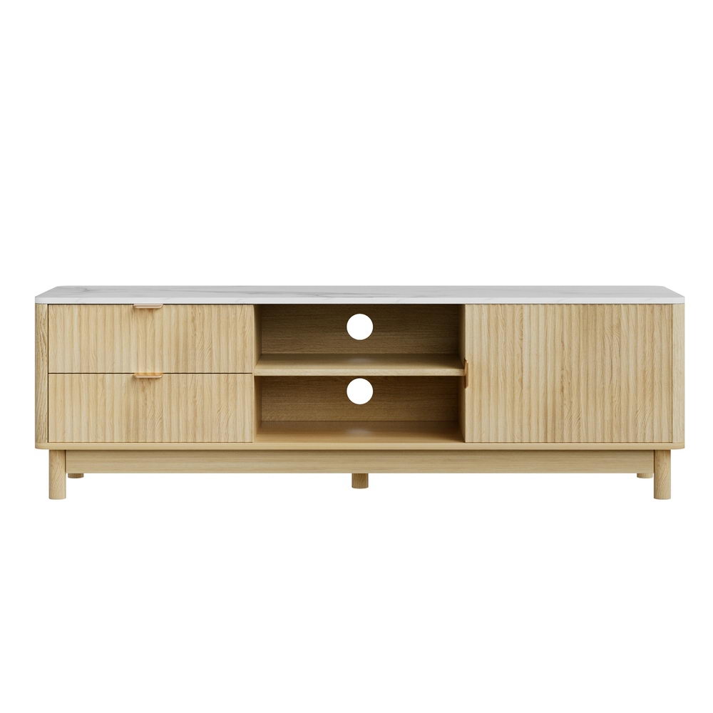 Artiss TV Unit Entertainment Unit Storage Drawer Shelf 150cm Pine-0