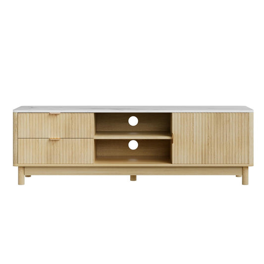 Artiss TV Unit Entertainment Unit Storage Drawer Shelf 150cm Pine-0