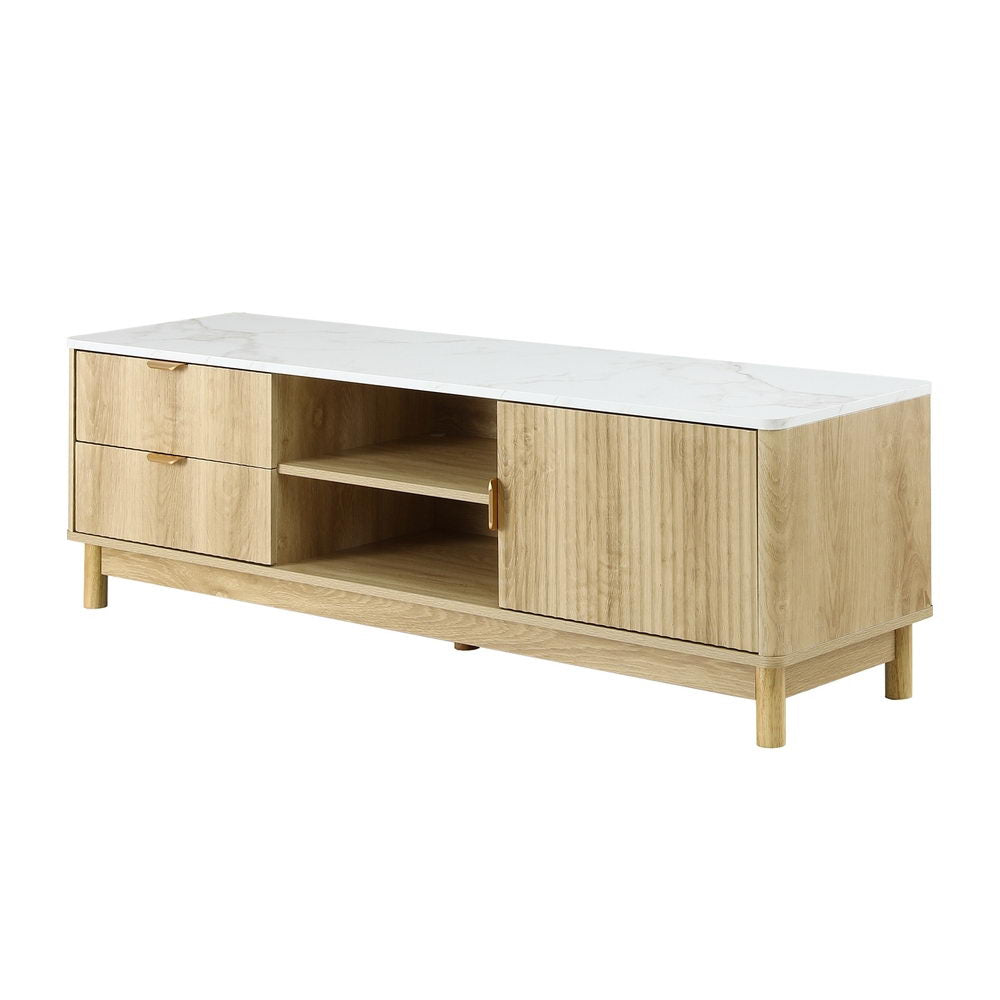 Artiss TV Unit Entertainment Unit Storage Drawer Shelf 150cm Pine-3