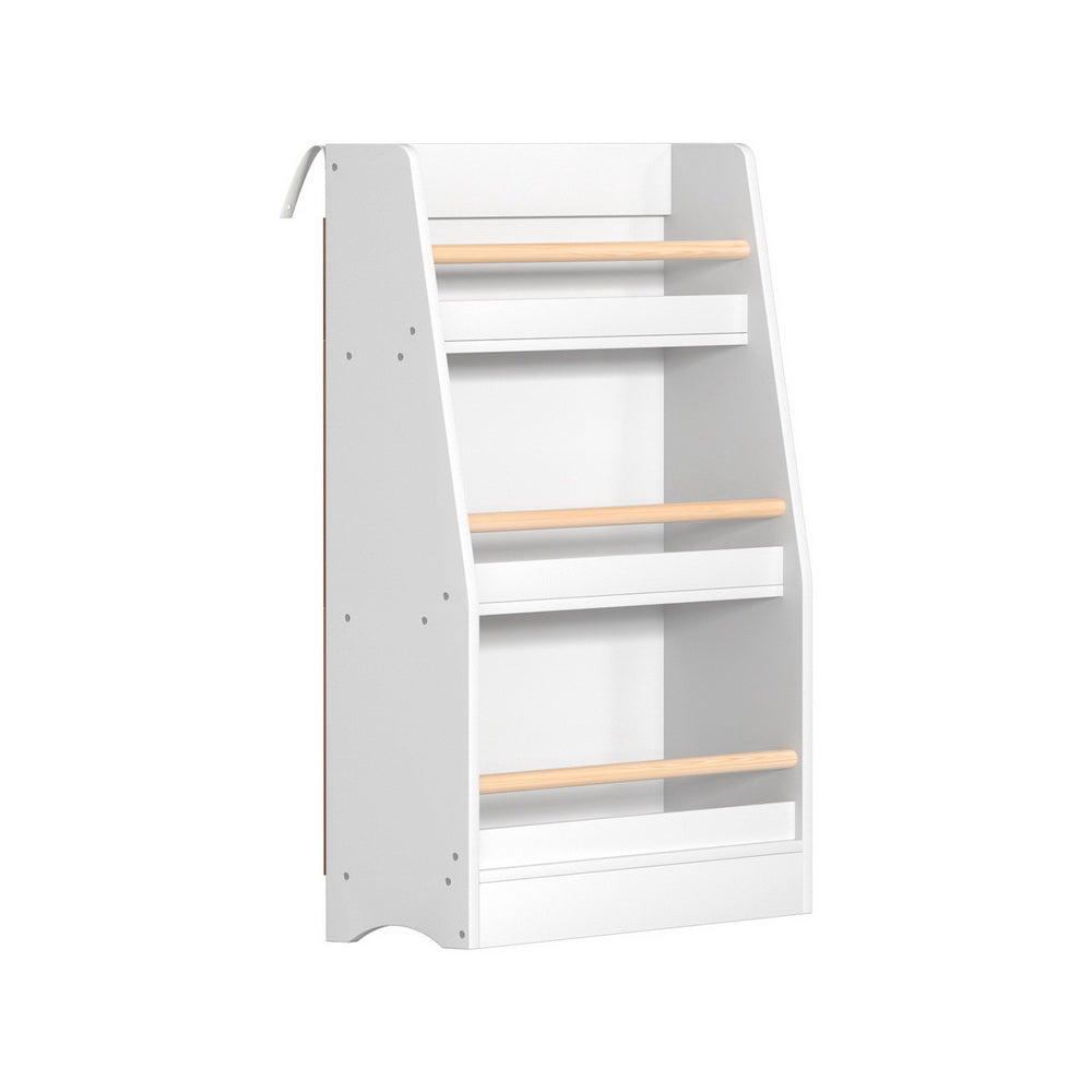 Keezi Kids Bookshelf 3 Tiers Storage Children Bookcase Organiser Display Shelf-2