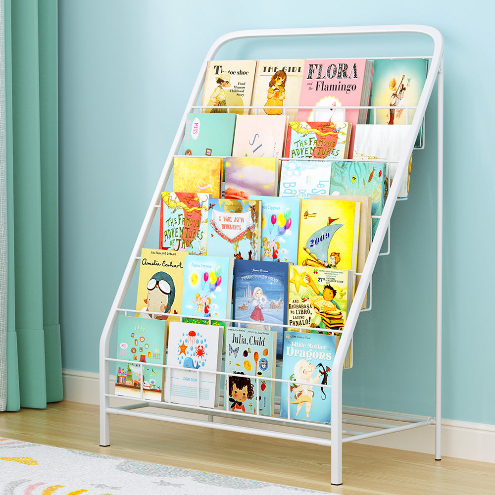 Keezi 6 Tiers Kids Bookshelf Magazine Rack Children Bookcase Organiser ...