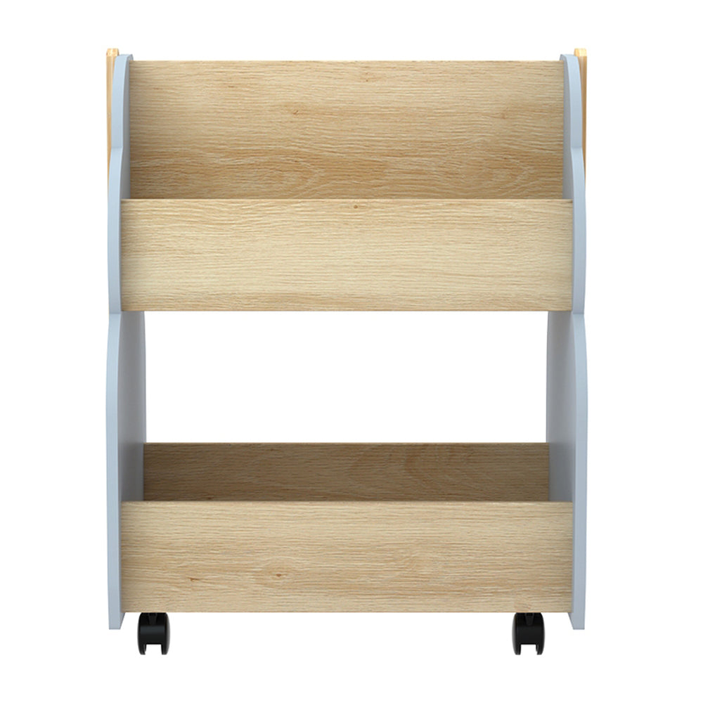 Keezi Kids Toy Box Bookshelf Storage Bookcase Organiser Display Shelf-2