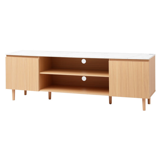 Artiss TV Cabinet Entertainment Unit Stand 180CM Pine White-0