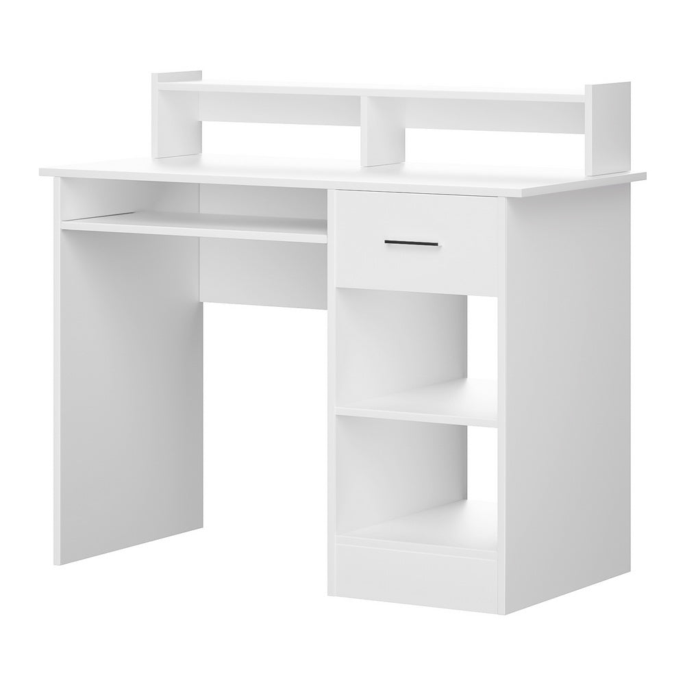 Artiss Computer Desk Shelf Drawer Cabinet White 100CM-0