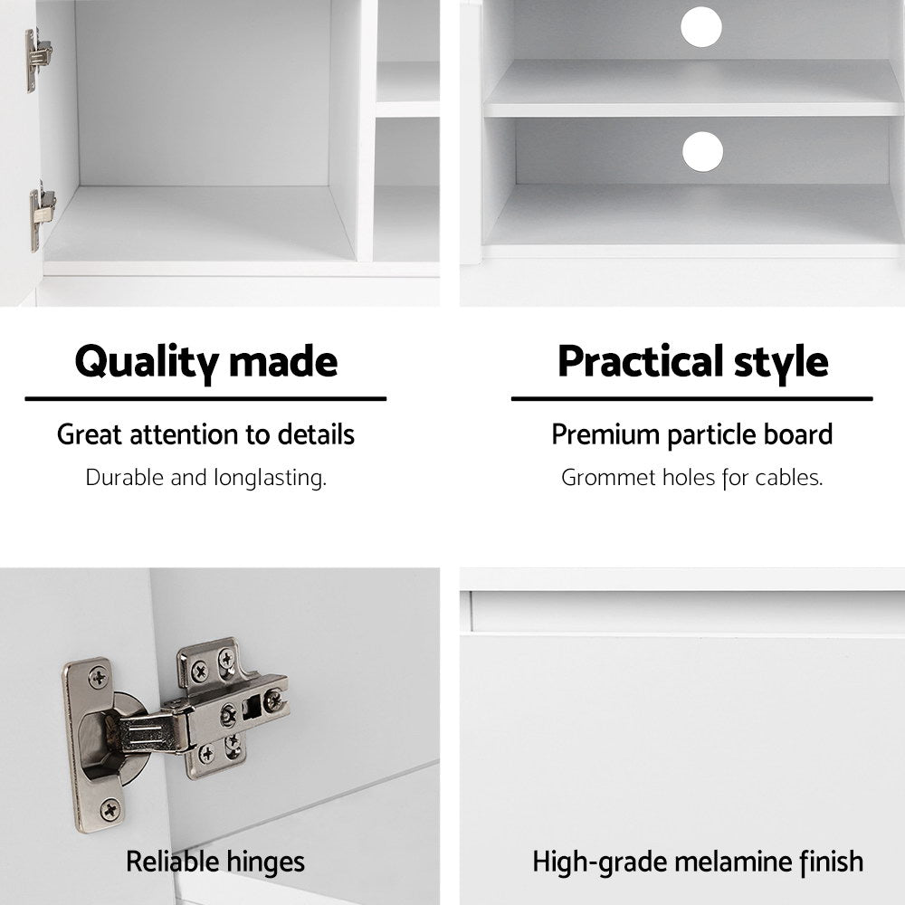 Artiss TV Cabinet Entertainment Unit 120cm White Anita-5