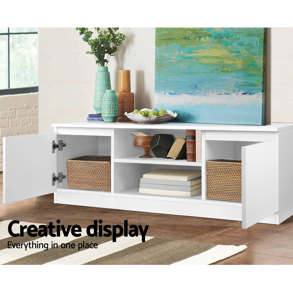 Artiss TV Cabinet Entertainment Unit 120cm White Anita-6
